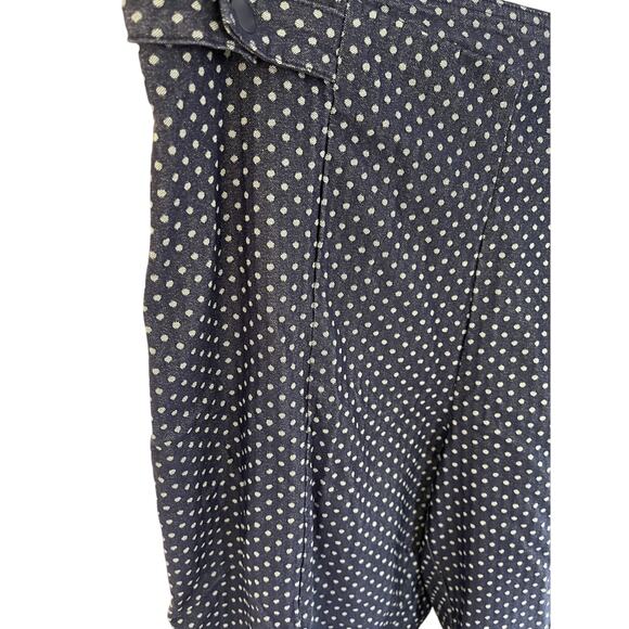 Zac & Rachel Woman 16W Pull On Denim Polka Dot Stretch Pants - Picture 5 of 8